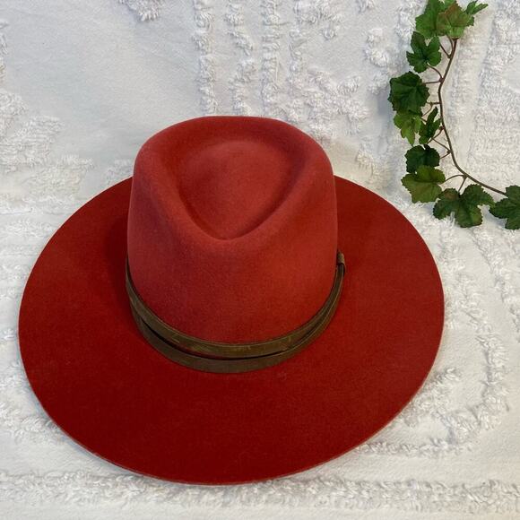 GOORIN BROS Wool Fedora/Cowgirl Hat WPL5923 Women's Small Red Southern Western - Picture 1 of 9